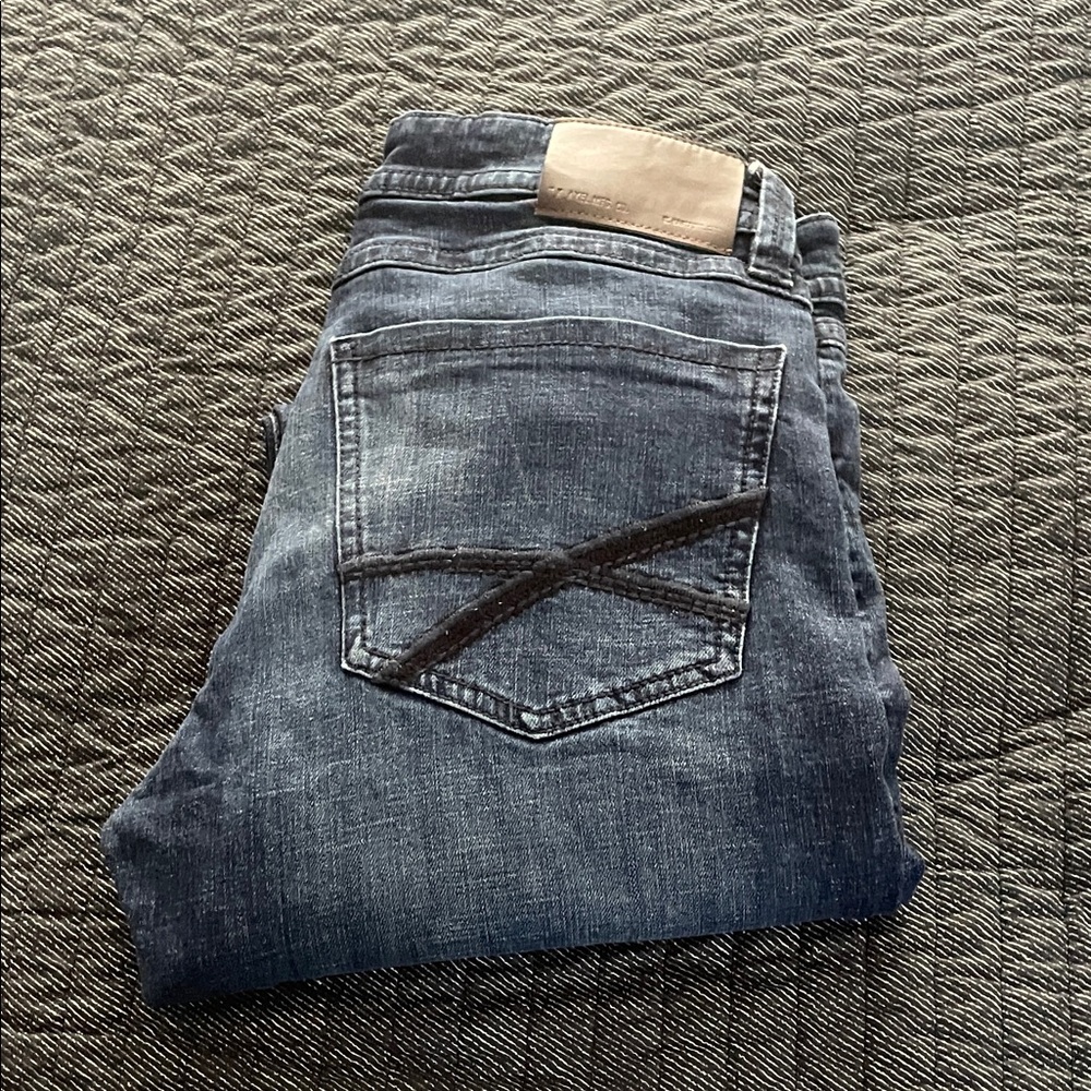 Men's Slim Blue Bootcut Jeans